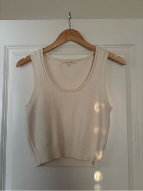 Copper Key Brand, Cream Knit Cropped Tank
